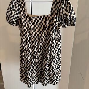 Black and white checkered